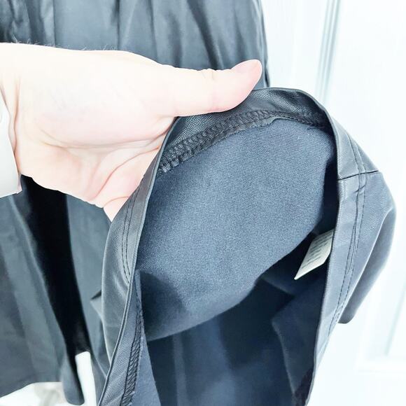 Quinn Black Faux Leather Full Skirt - Picture 5 of 9